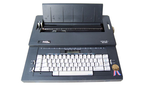 In the mid 1980's, this Smith Carona electronic typewriter was considered a luxury.