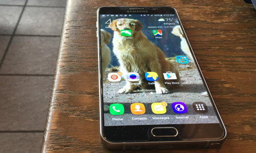 The Galaxy Note 5's screen is absolutely beautiful.