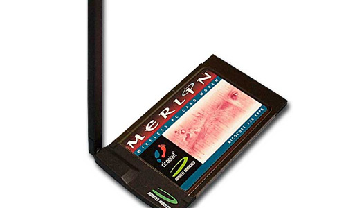 Ricochet joined with Merlin to provide a PCMCIA card for high-speen wireless service.