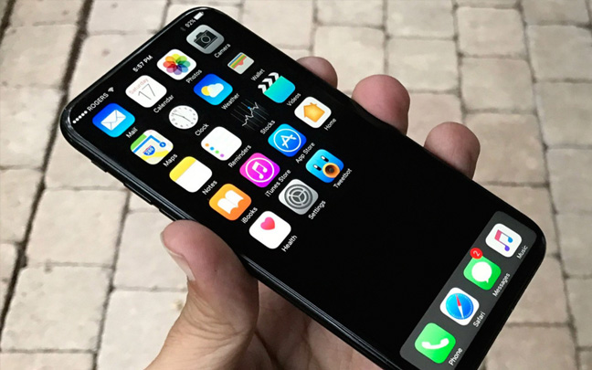 This is only a mock-up picture of iPhone 8, but the real one is a must-have device.