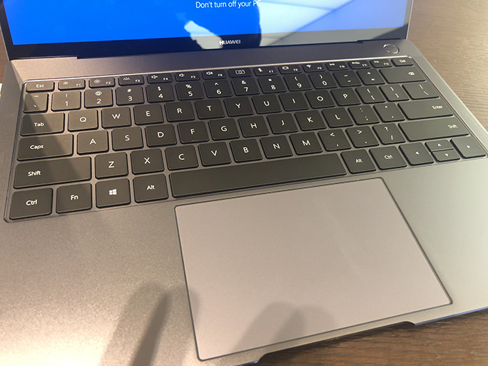 The MateBook X Pro has a great keyboard.